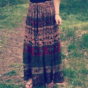 Elephant pattern skirt